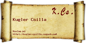 Kugler Csilla névjegykártya